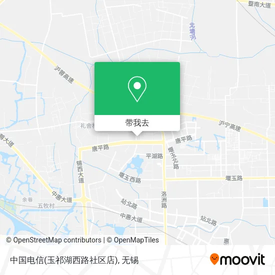 中国电信(玉祁湖西路社区店)地图