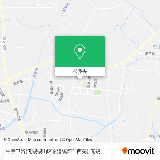 中宇卫浴(无锡锡山区东港镇怀仁西苑)地图