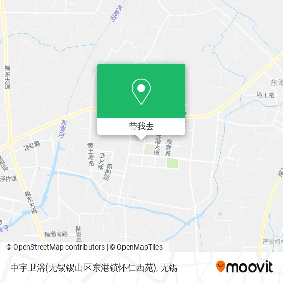 中宇卫浴(无锡锡山区东港镇怀仁西苑)地图