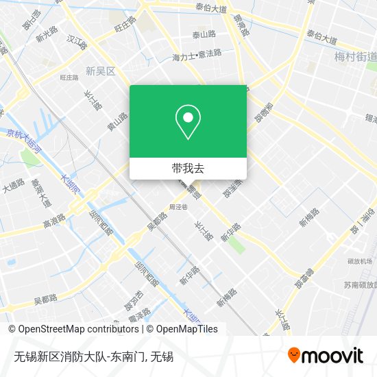 无锡新区消防大队-东南门地图