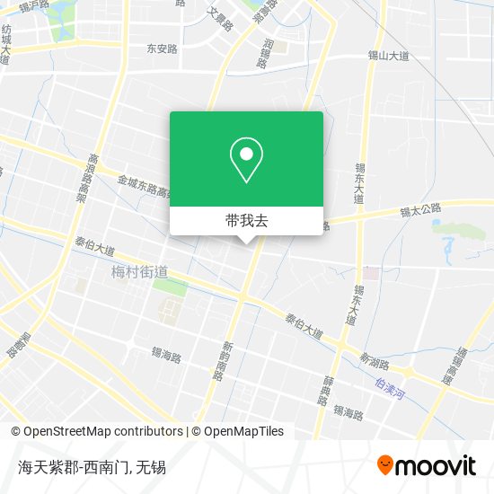 海天紫郡-西南门地图