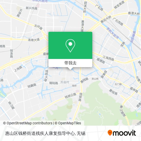 惠山区钱桥街道残疾人康复指导中心地图