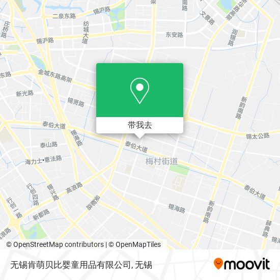 无锡肯萌贝比婴童用品有限公司地图
