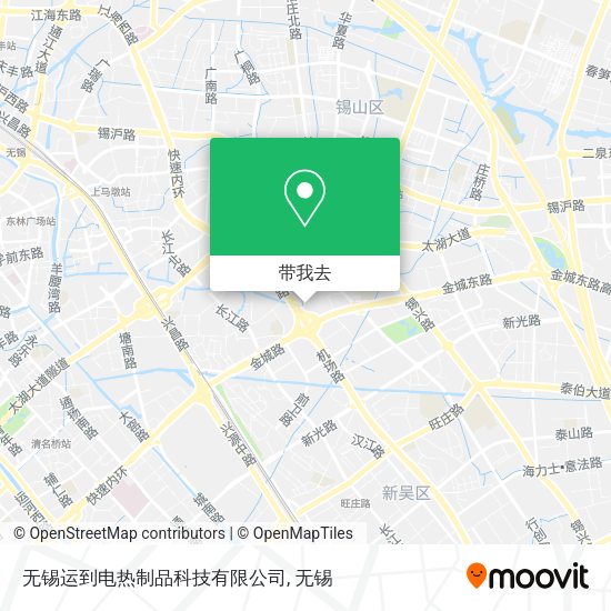 无锡运到电热制品科技有限公司地图