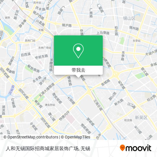 人和无锡国际招商城家居装饰广场地图