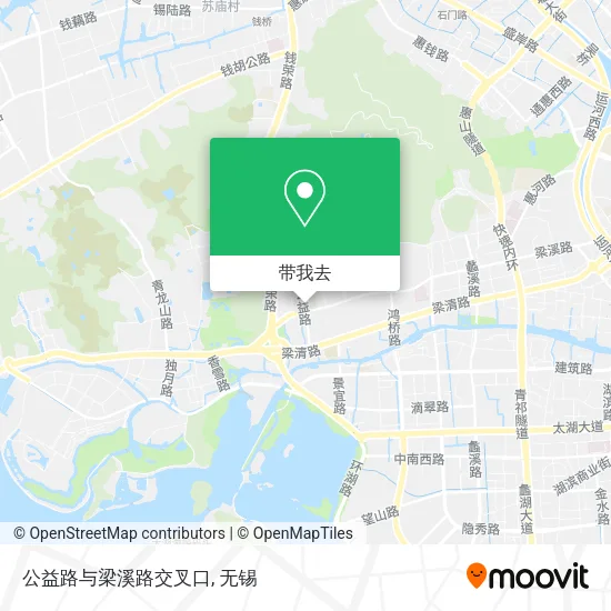 公益路与梁溪路交叉口地图