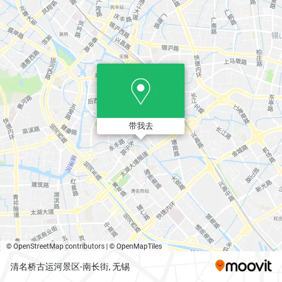 清名桥古运河景区-南长街地图