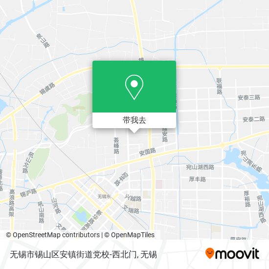 无锡市锡山区安镇街道党校-西北门地图