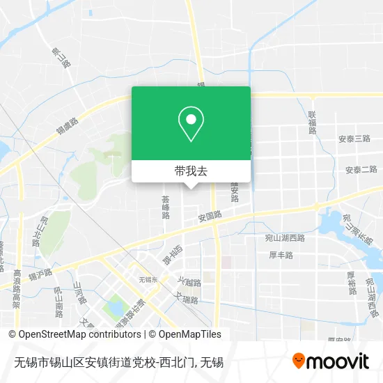 无锡市锡山区安镇街道党校-西北门地图