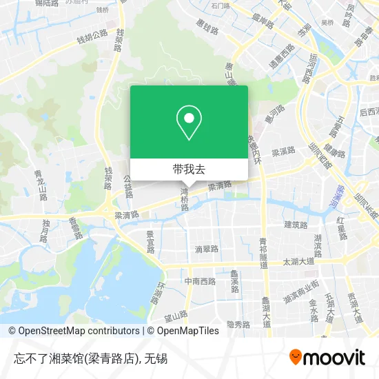 忘不了湘菜馆(梁青路店)地图