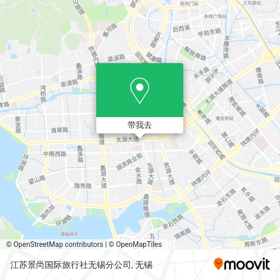 江苏景尚国际旅行社无锡分公司地图