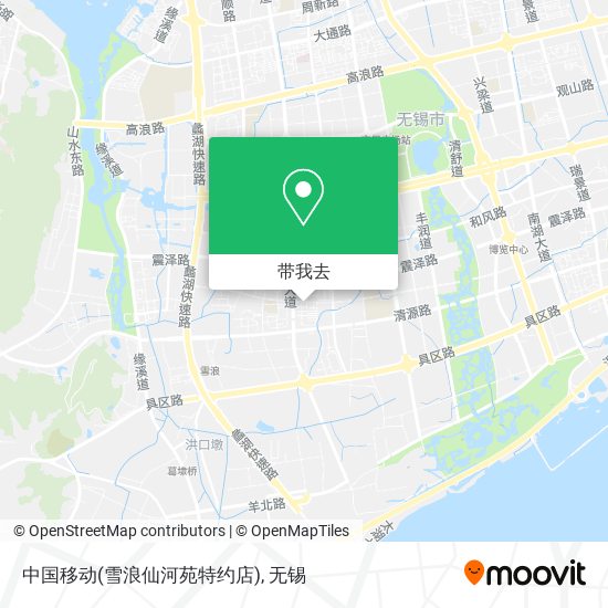 中国移动(雪浪仙河苑特约店)地图