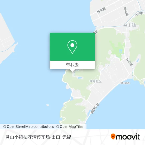 灵山小镇拈花湾停车场-出口地图