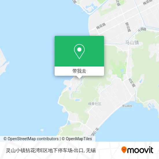 灵山小镇拈花湾E区地下停车场-出口地图