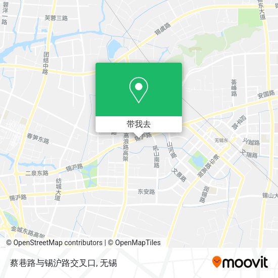 蔡巷路与锡沪路交叉口地图