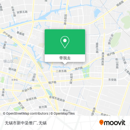 无锡市新中染整厂地图