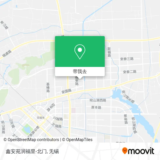 鑫安苑润福里-北门地图