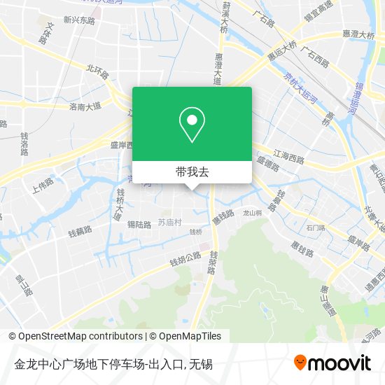 金龙中心广场地下停车场-出入口地图