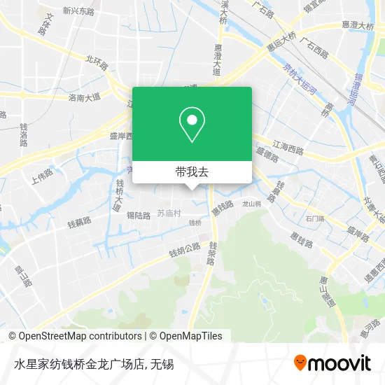 水星家纺钱桥金龙广场店地图