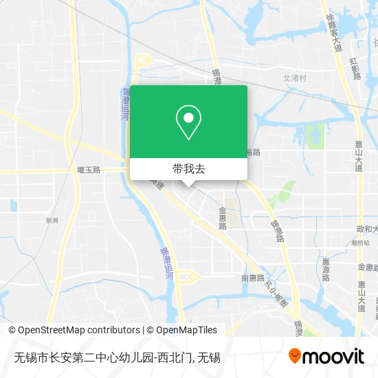 无锡市长安第二中心幼儿园-西北门地图