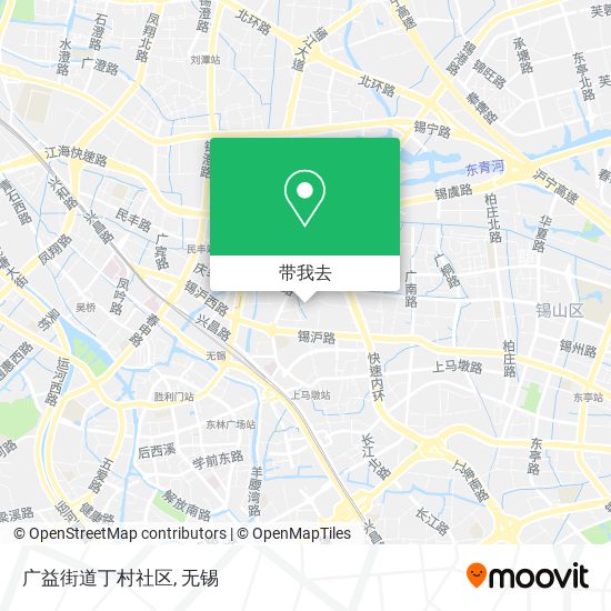广益街道丁村社区地图