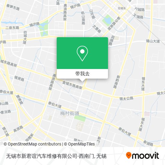 无锡市新君谊汽车维修有限公司-西南门地图