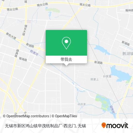 无锡市新区鸿山镇华茂纸制品厂-西北门地图