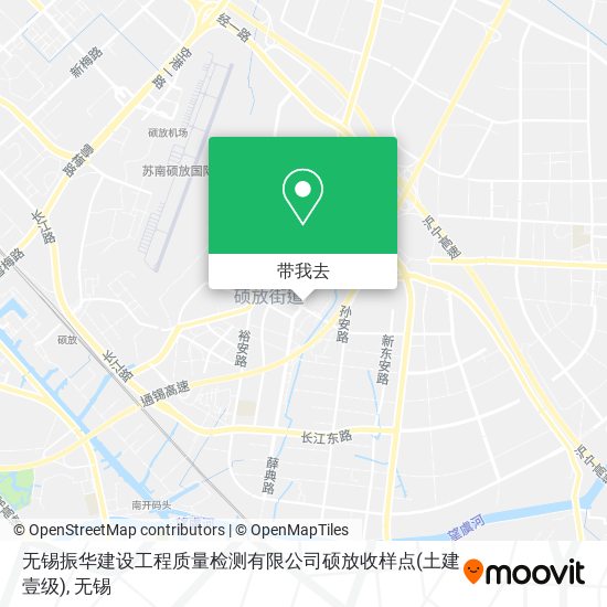 无锡振华建设工程质量检测有限公司硕放收样点(土建壹级)地图