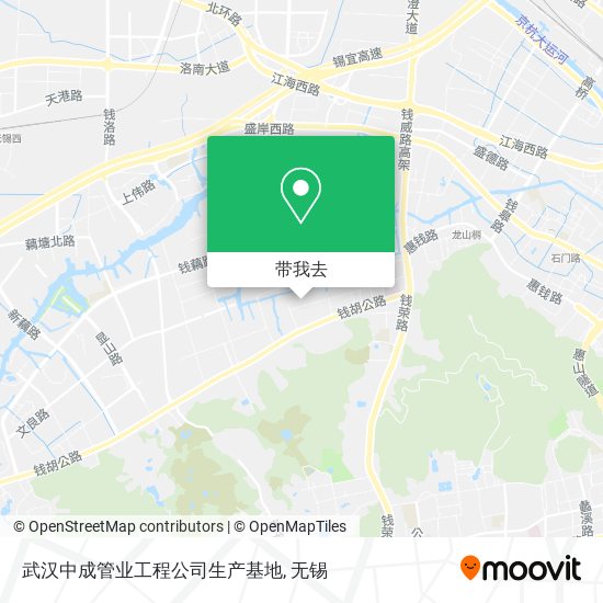 武汉中成管业工程公司生产基地地图