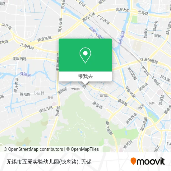 无锡市五爱实验幼儿园(钱皋路)地图