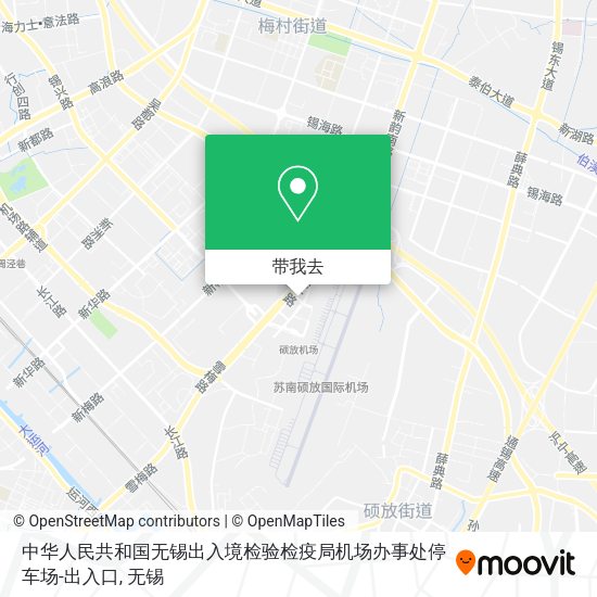 中华人民共和国无锡出入境检验检疫局机场办事处停车场-出入口地图