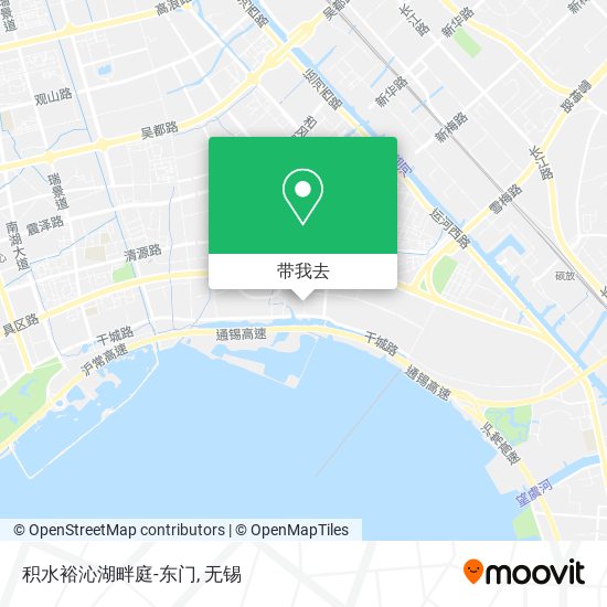 积水裕沁湖畔庭-东门地图