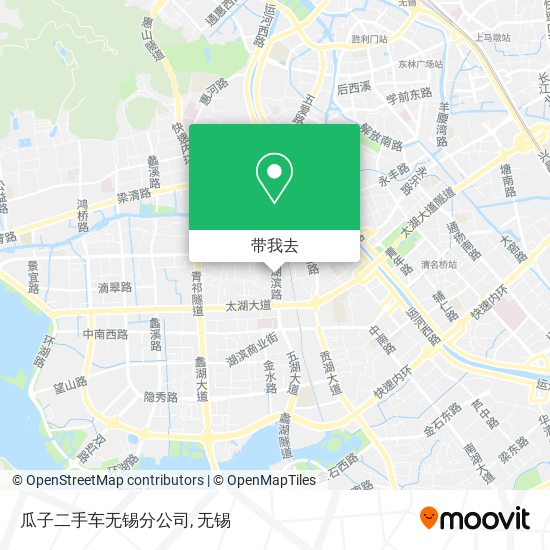 瓜子二手车无锡分公司地图
