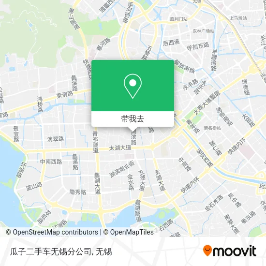 瓜子二手车无锡分公司地图
