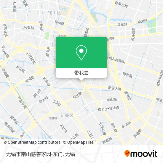 无锡市南山慈善家园-东门地图