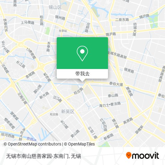 无锡市南山慈善家园-东南门地图