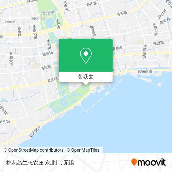 桃花岛生态农庄-东北门地图