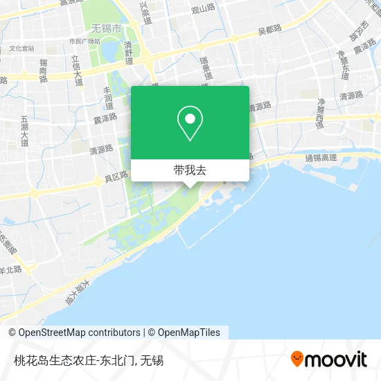 桃花岛生态农庄-东北门地图