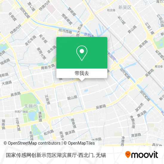 国家传感网创新示范区湖滨展厅-西北门地图