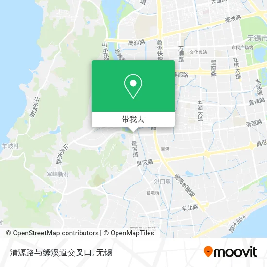 清源路与缘溪道交叉口地图