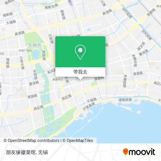 朋友缘徽菜馆地图