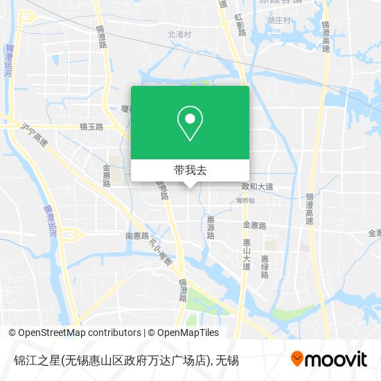 锦江之星(无锡惠山区政府万达广场店)地图