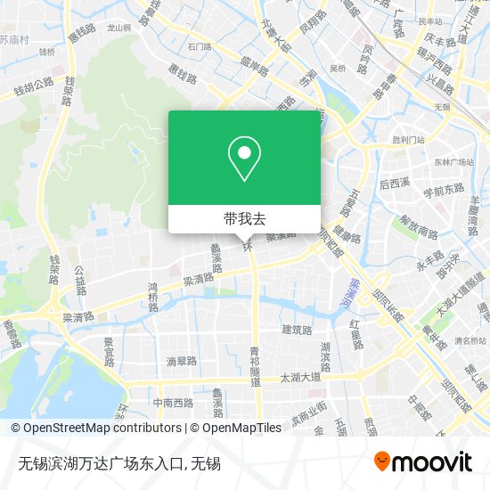 无锡滨湖万达广场东入口地图