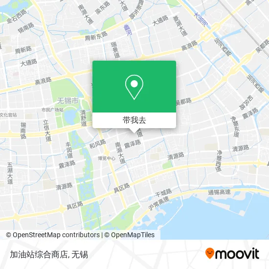 加油站综合商店地图