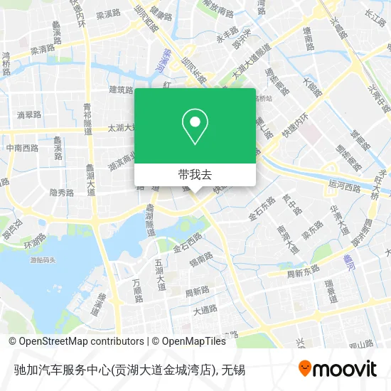 驰加汽车服务中心(贡湖大道金城湾店)地图
