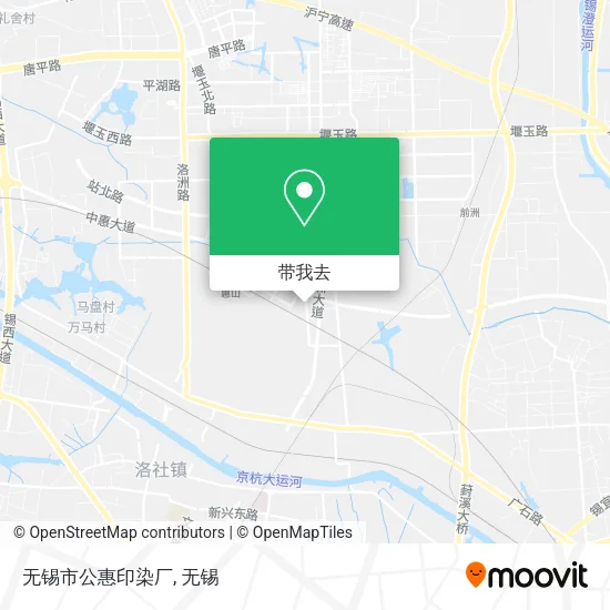 无锡市公惠印染厂地图