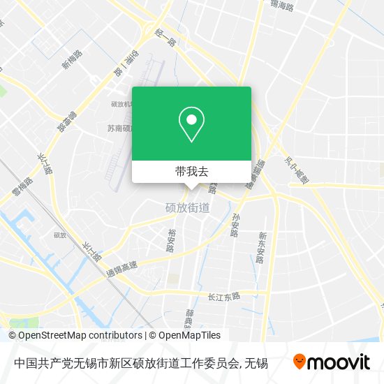 中国共产党无锡市新区硕放街道工作委员会地图