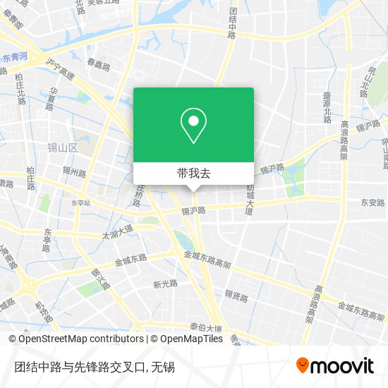 团结中路与先锋路交叉口地图