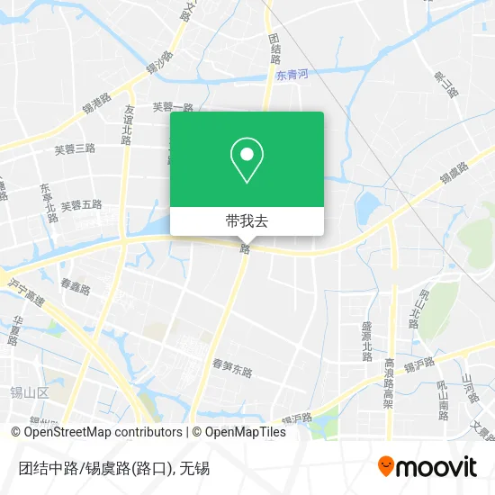 团结中路/锡虞路(路口)地图