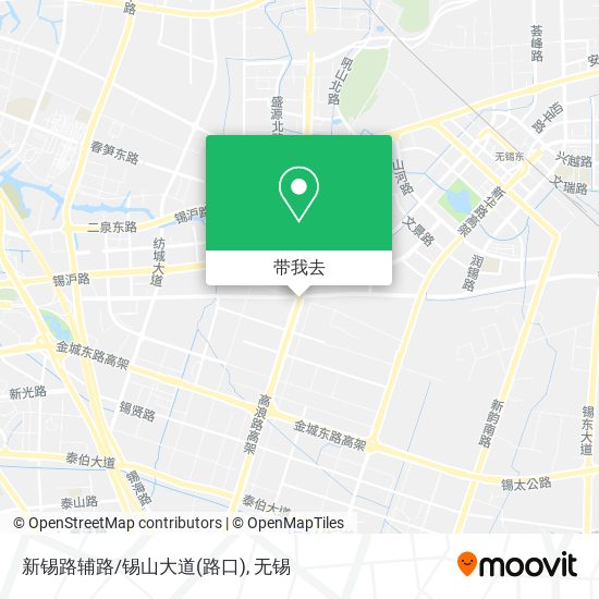 新锡路辅路/锡山大道(路口)地图